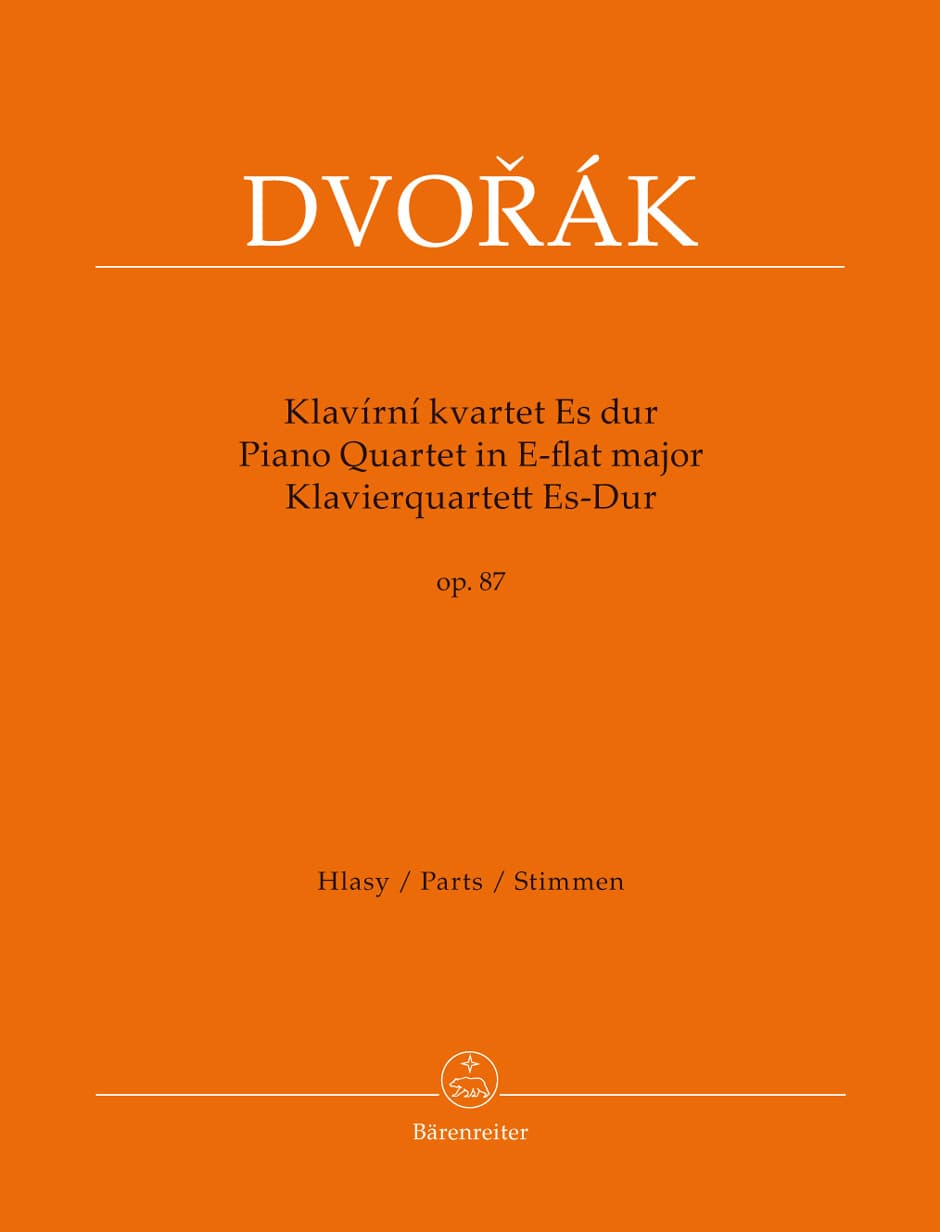Dvorák, Antonin - Piano Quartet E-Flat Major, Op 87 - edited by Antonín Pokorný and Karel Solc - Bärenreiter