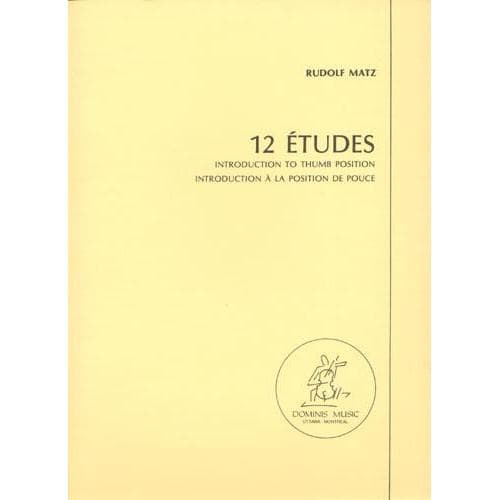 Matz, Rudolf - 12 Etudes: Introduction to Thumb Position - Cello solo - Dominis Music Edition