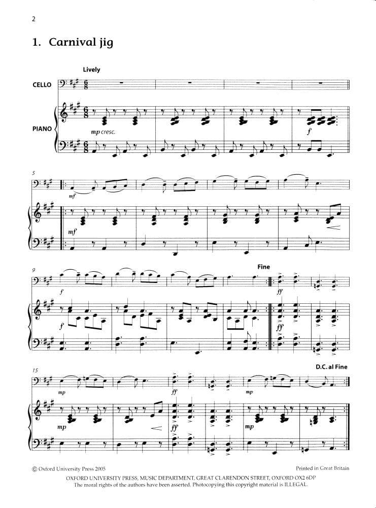 Blackwell, Kathy and David - Cello Time Piano Accompaniment - Oxford University Press Publication