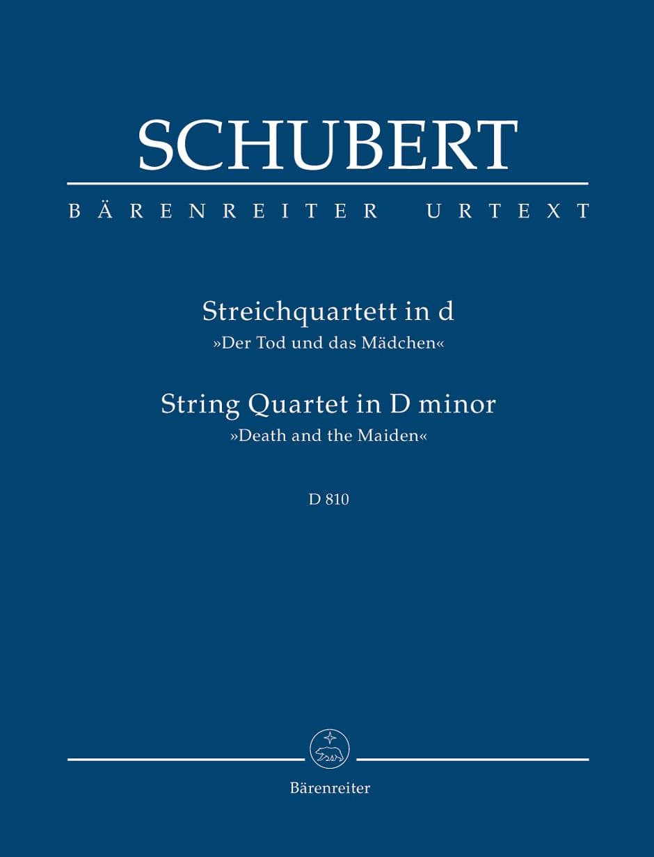 Schubert, Franz - Quartet in d minor, D 810 URTEXT Published by Barenretier
