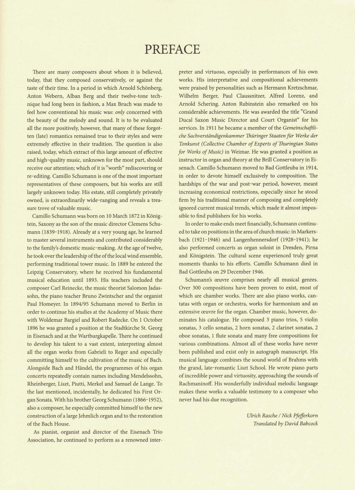 Schumann, Camillo - Sonata No. 1 in G minor, Op. 59 - for Cello and Piano - Breitkopf & Hartel URTEXT