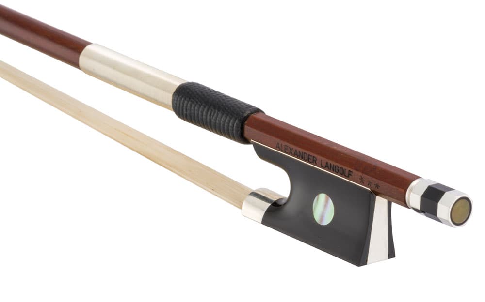 Alexander Langolf Pernambuco Violin Bow, Horn Frog - Shar Music