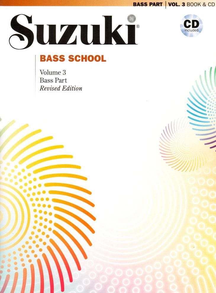 Suzuki Bass School Method Book and CD, Volume 3, Performed by Karr