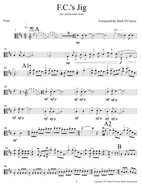 O'Connor, Mark - F.C.'s Jig for Violin and Viola - Viola - Digital Download