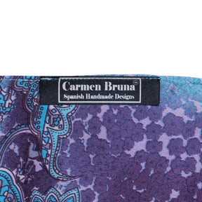 Carmen Bruna Viola Silk Bag