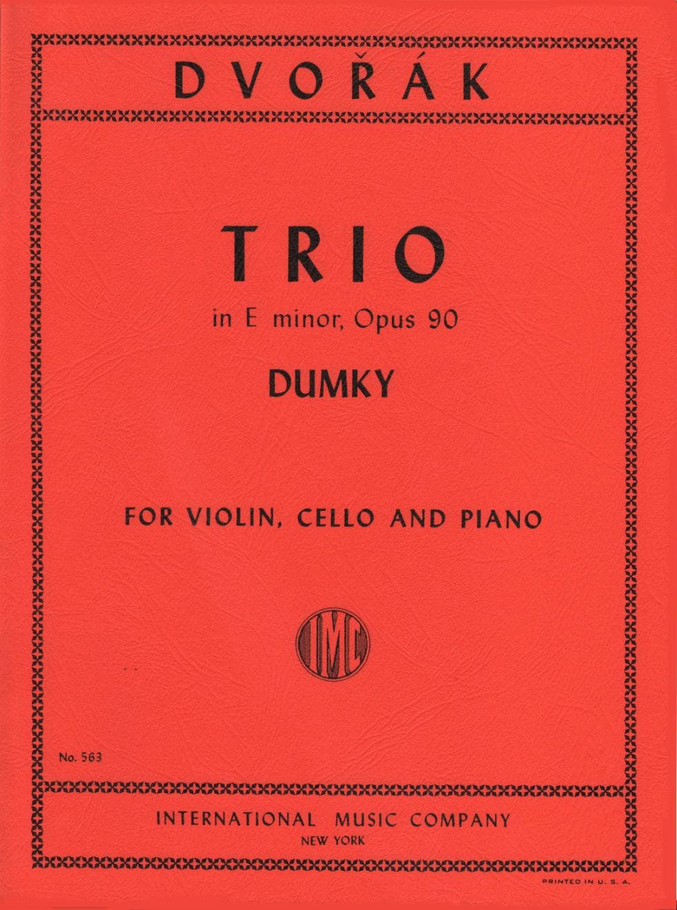 Dvorák, Antonín - Piano Trio in e minor, Op 90 (