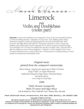 O'Connor, Mark - Limerock for Violin and Bass - Violin - Digital Download
