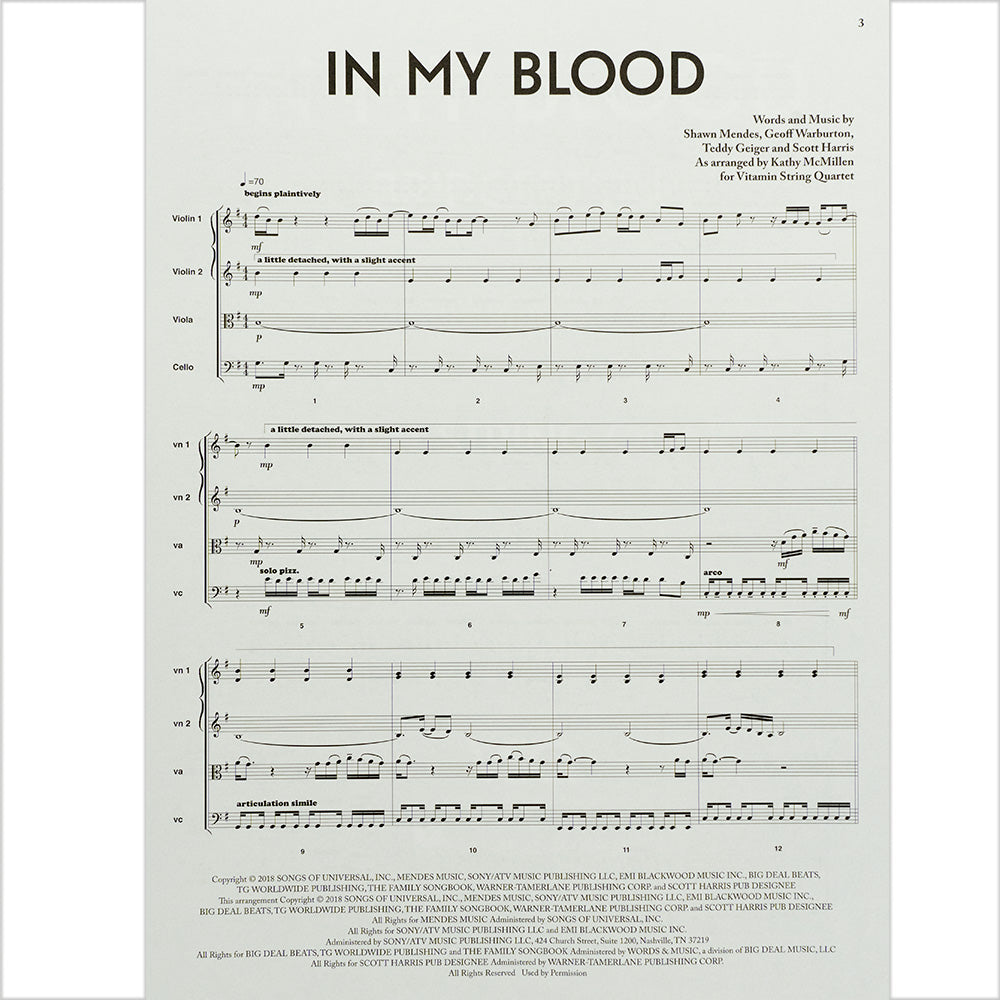 In My Blood - featured in the Netflix Series Bridgerton - for String Quartet - Softcover