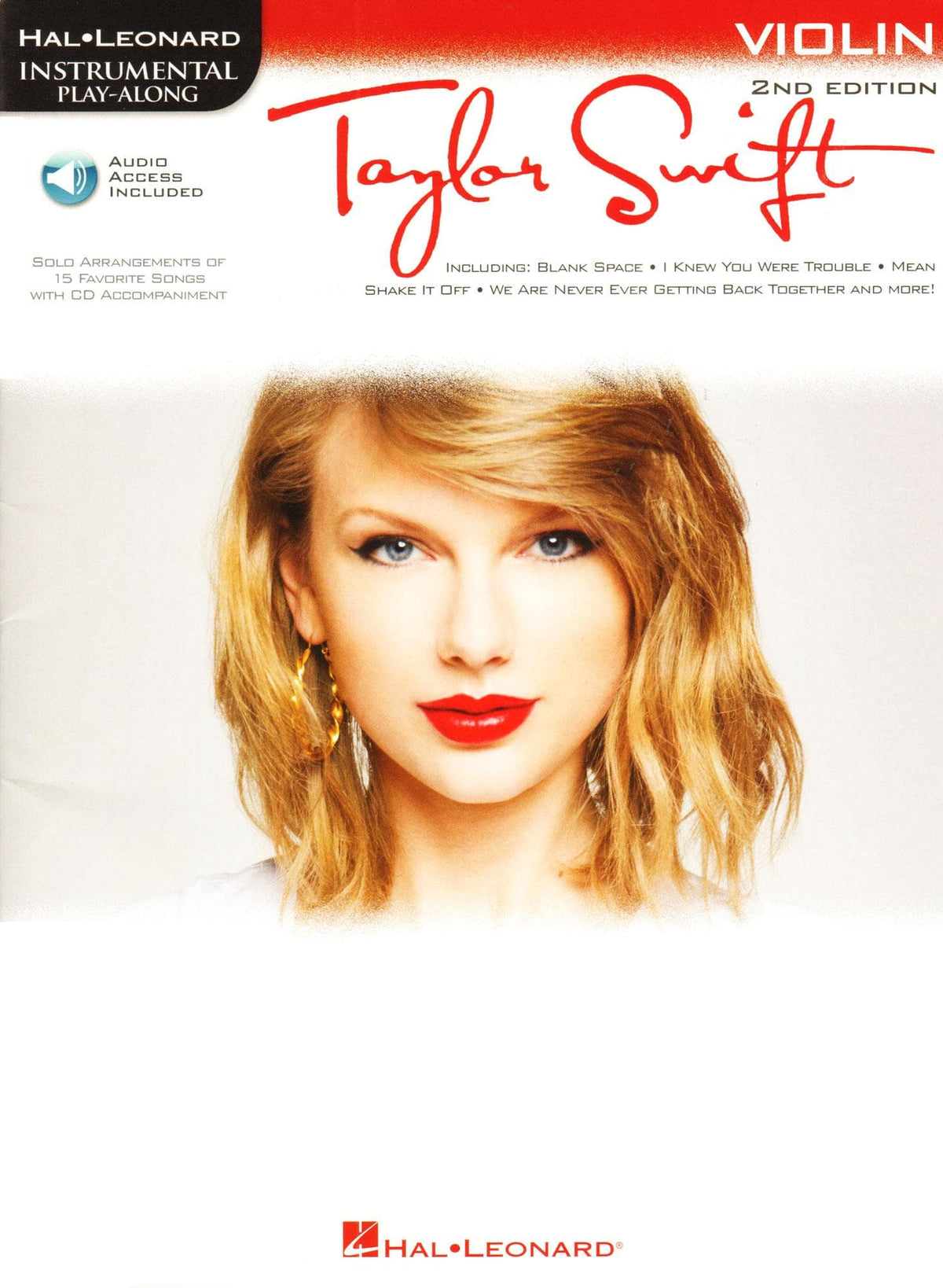Taylor Swift Instrumental Play-Along - 2nd Edition - for Violin with Audio Accompaniment - Hal Leonard
