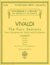 Vivaldi, Antonio - The Four Seasons: 4 Concertos for Violin and Piano (Complete) - edited by Rok Klopcic - G Schirmer
