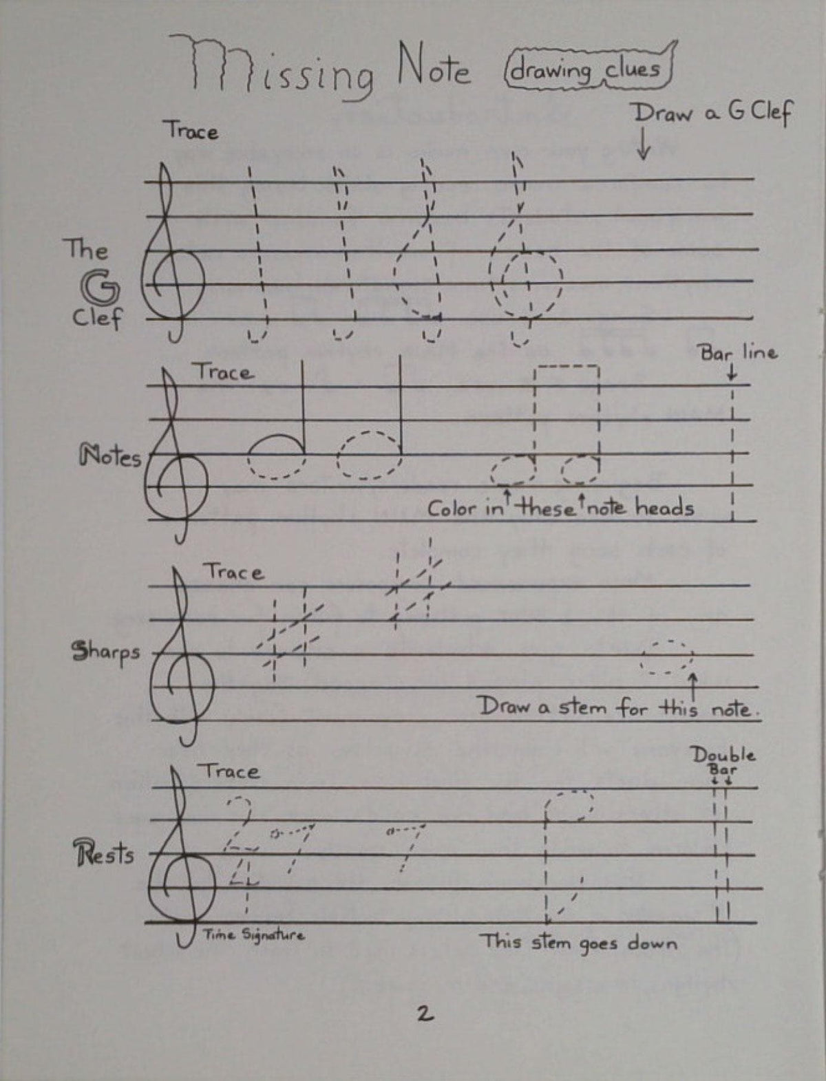 The Missing Note Music Book - Workbook for Strings by Evelyn Avsharian - Digital Download