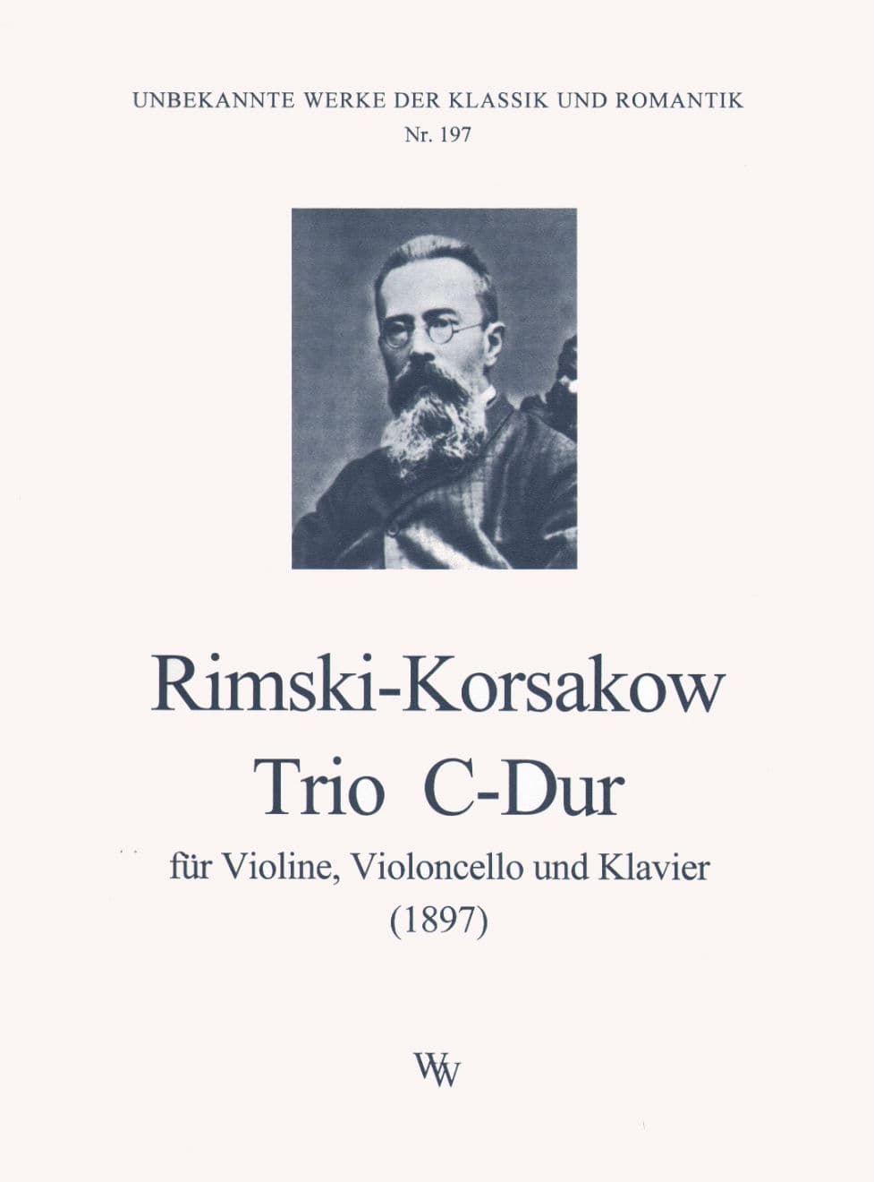 Rimsky-Korsakov, Nikolai - Piano Trio in C Major For Violin, Cello, and Piano Peters Edition