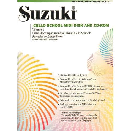 Suzuki Cello School Piano Accompaniment MIDI/CD-ROM, Volume 1