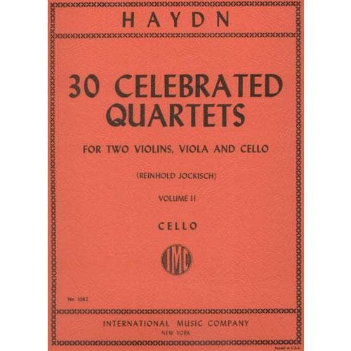 Haydn, Franz Joseph - 30 Celebrated Quartets, Volume 2 - String Quartet - edited by Reinhold Jockisch - International Edition