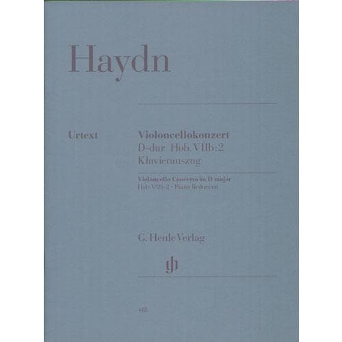 Haydn, Franz Joseph - Concerto in D Major, Hob VIIb:2 - Cello and Piano - edited by Sonja Gerlach - G Henle Verlag URTEXT