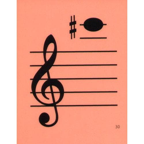 Laminated 3rd Position Violin Flash Cards - 32 Flashcard Set