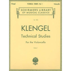 Klengel, Julius - Technical Studies for Violoncello, Volume 1 - Cello solo - G Schirmer Edition