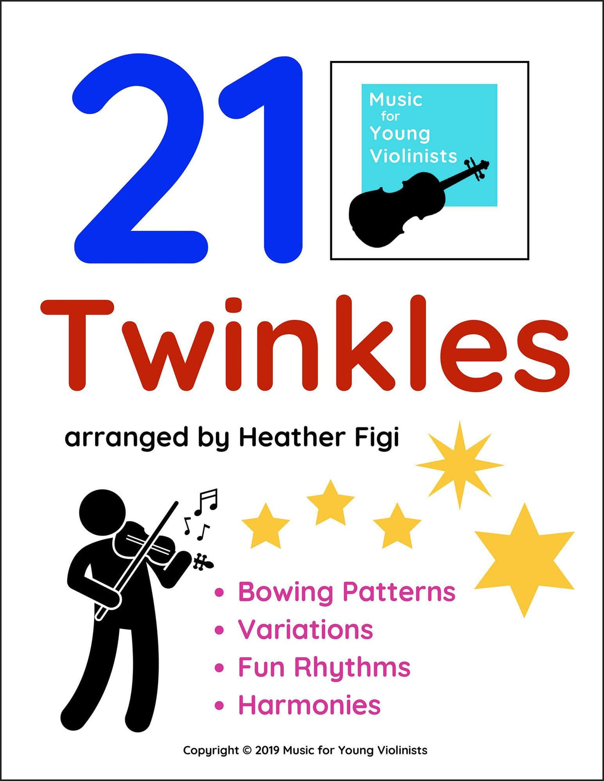 Figi, Heather - 21 Twinkles for Solo Violin - Digital Download