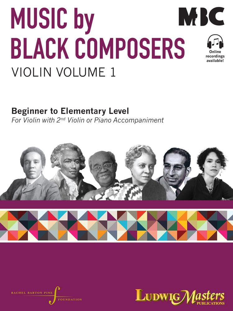 Music By Black Composers: Violin Volume 1 - Arranged by Rachel Barton Pine