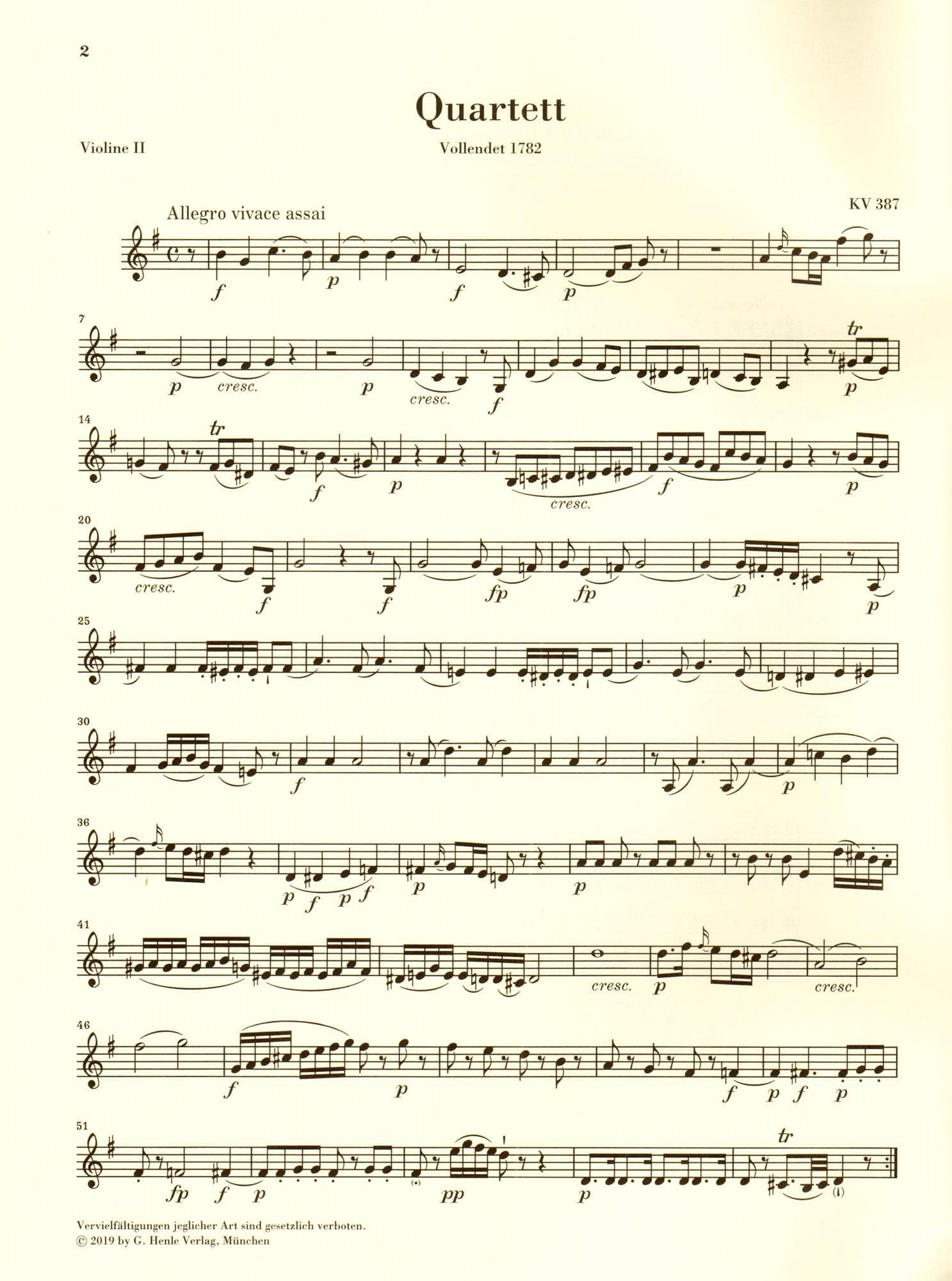 Mozart, W.A. - String Quartets, Volume III: Haydn Quartets - for String Quartet - G. Henle Verlag URTEXT