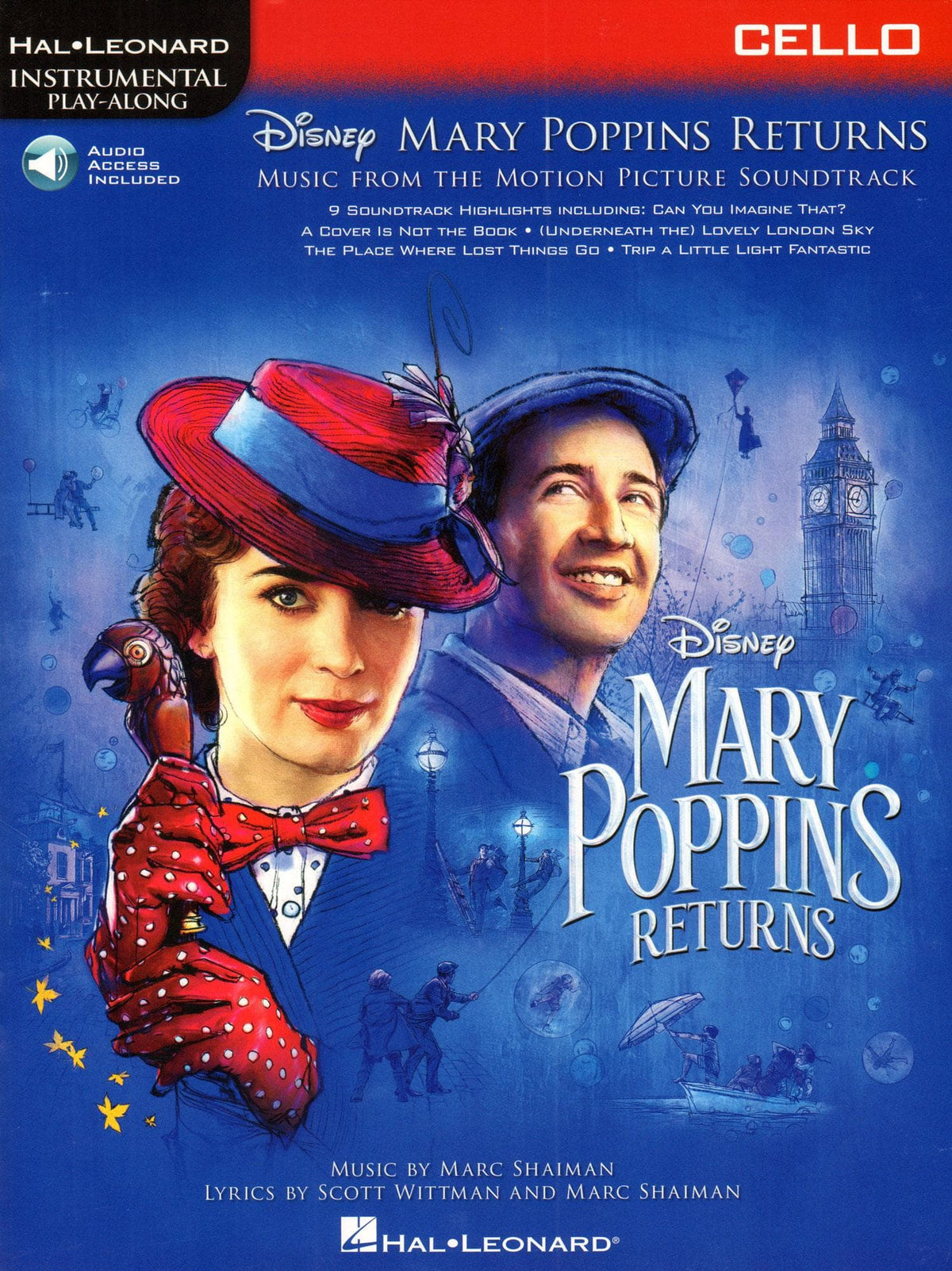 Mary Poppins Returns - for Cello with Audio Accompaniment - Hal Leonard Instrumental Play-Along