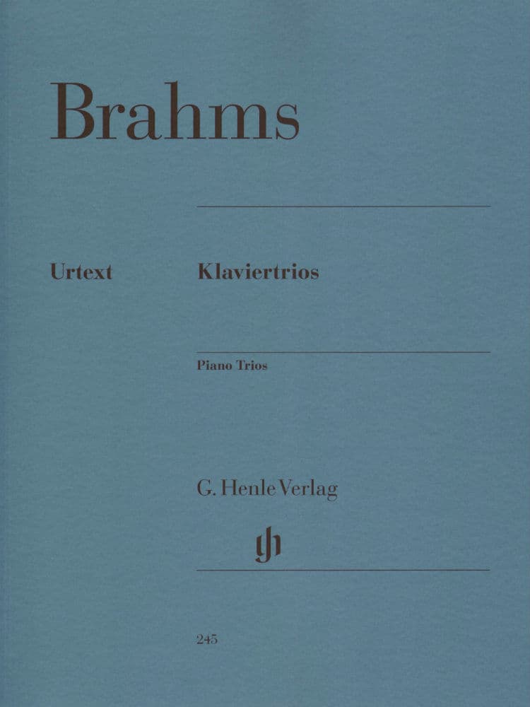Brahms, Johannes - Piano Trios for Violin, Cello and Piano - Henle Verlag URTEXT Edition