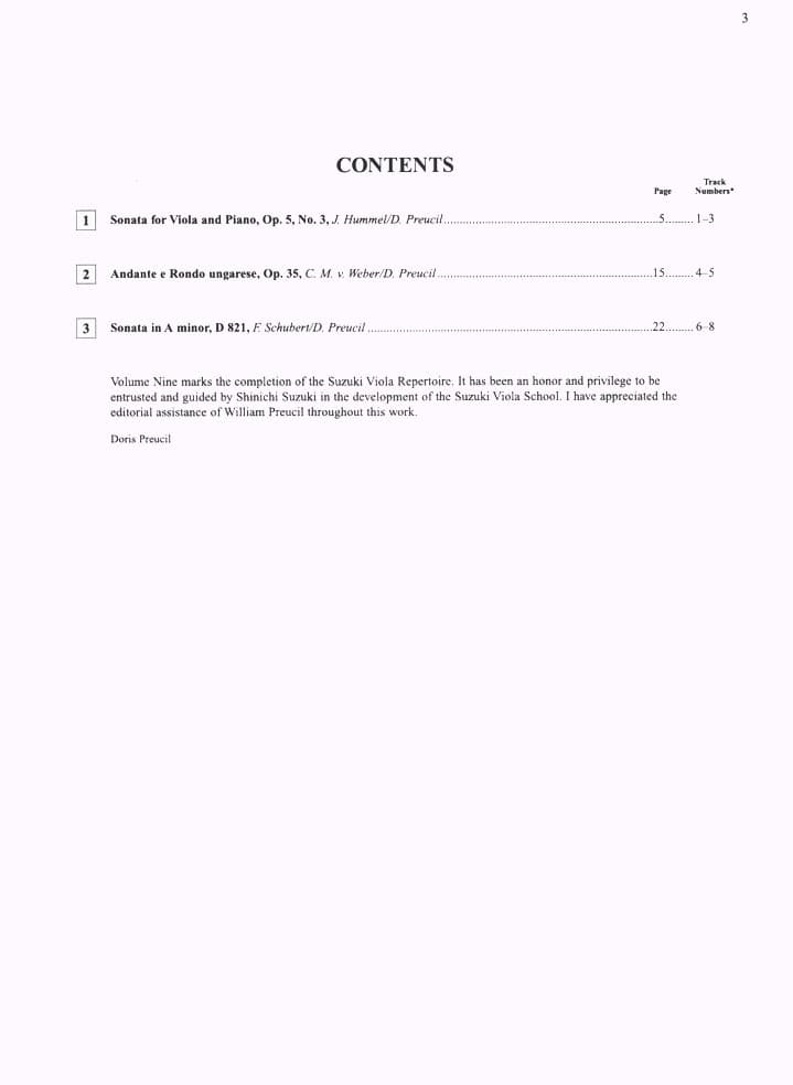 Suzuki Viola School, Volume 9