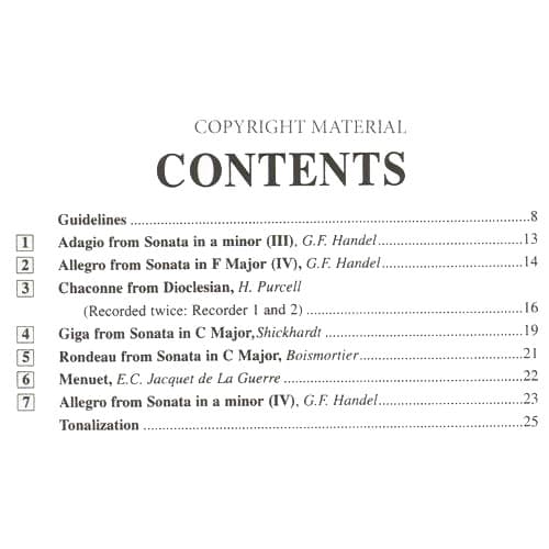 Suzuki Recorder School, Volume 3, Alto