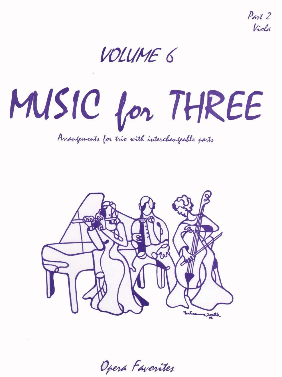 Music for Three Volume 6 Part 2, Viola Published by Last Resort Music