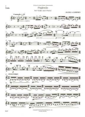 Godfrey, Daniel - Paginula - For Violin and Piano - Carl Fischer Edition