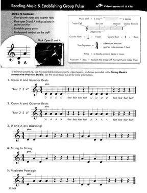 String Basics - Steps to Success for String Orchestra - Book 1 - Violin - Neil A. Kjos