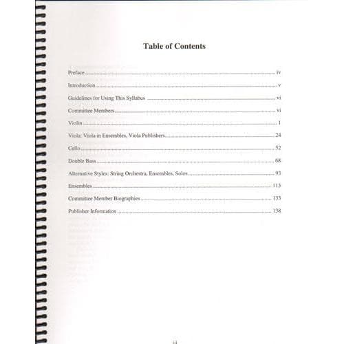 ASTA String Syllabus, Volume 1 - 2009 Revised Edition - edited by David Littrell