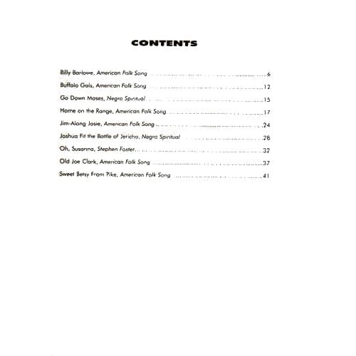Folk Songs of the USA Piano Part & Score by William Starr