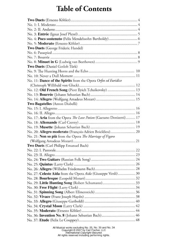 Gazda / Clark - Progressive Duets, Volume 2 - Bass - Carl Fischer