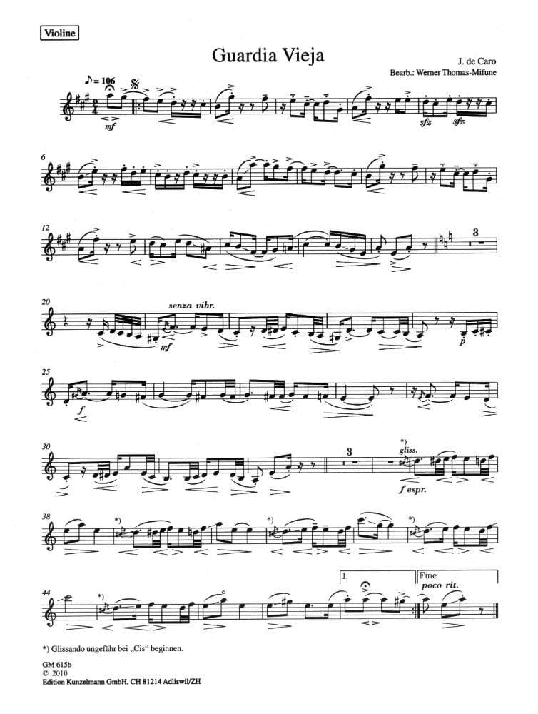 Thomas-Mifune - Four Tangos for Piano Trio, Volume 2 Published by Edition Kunzelmann