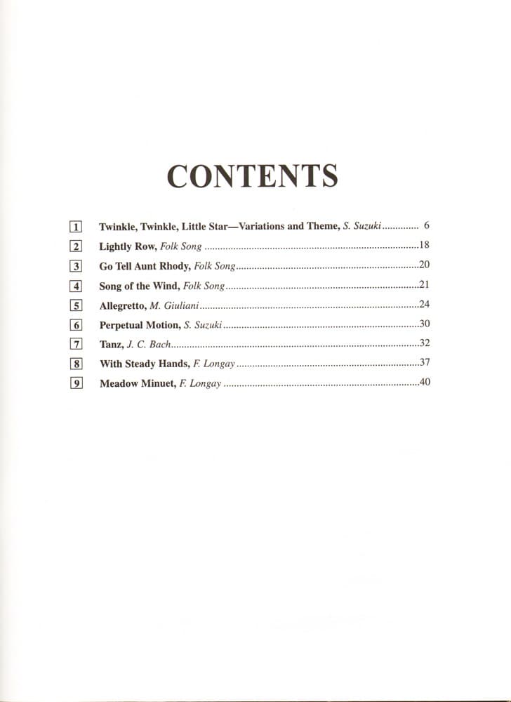 Suzuki Guitar School, Volume 3