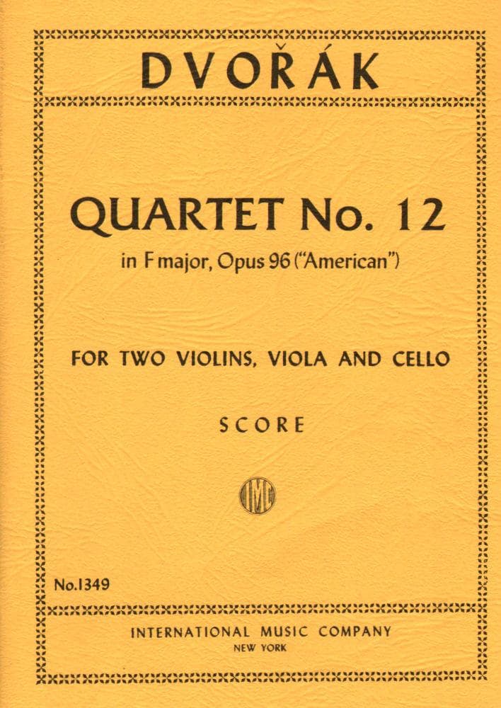 Dvorak Quartet F Major Op. 96 Score