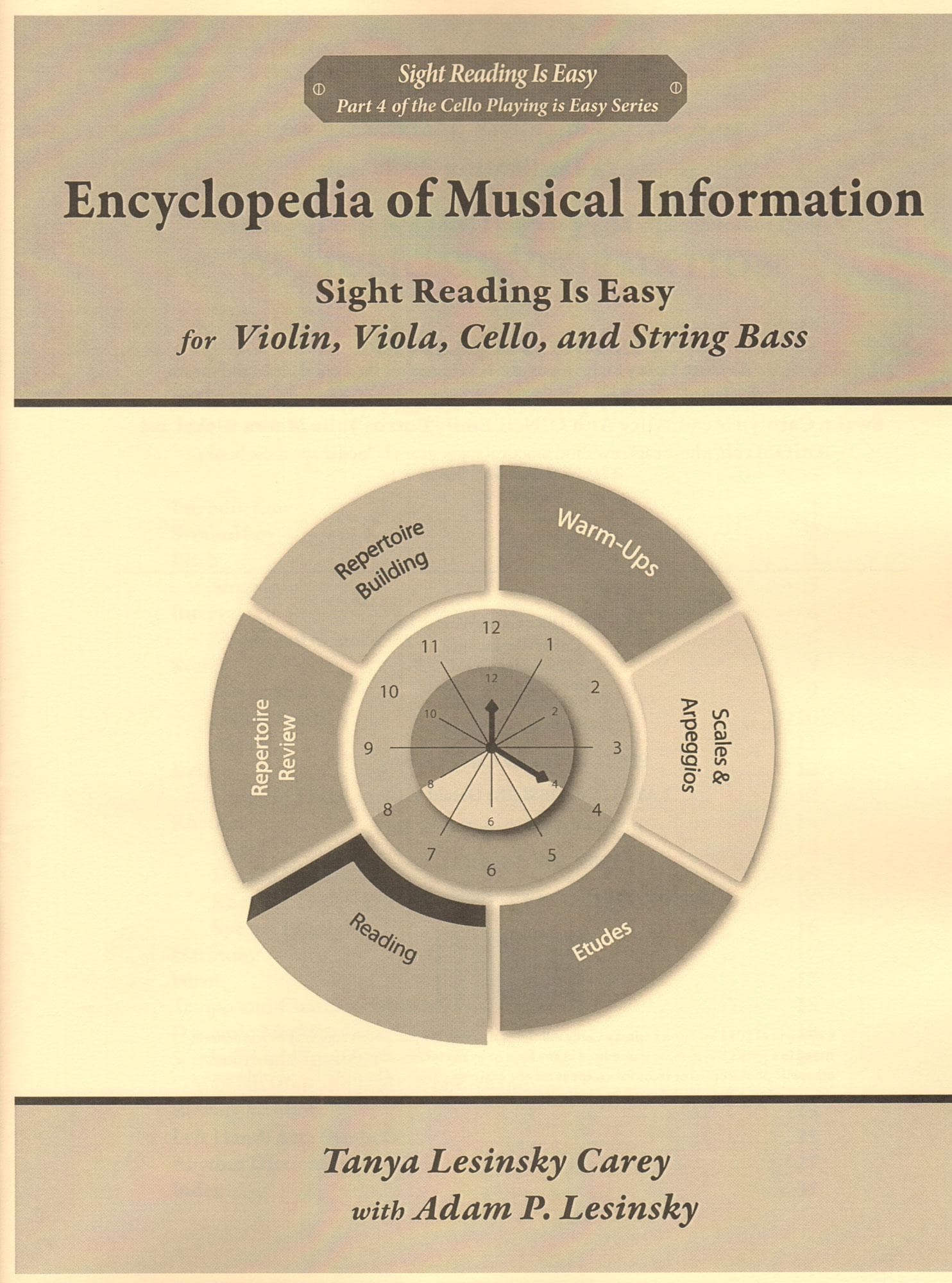 Sight Reading is Easy - for Cello - by Tanya Lesinsky Carey and Adam P. Lesinsky