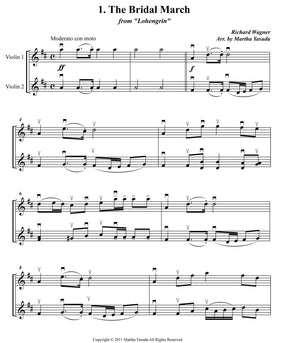 Yasuda, Martha - Wedding Melodies For Two Violins - Digital Download