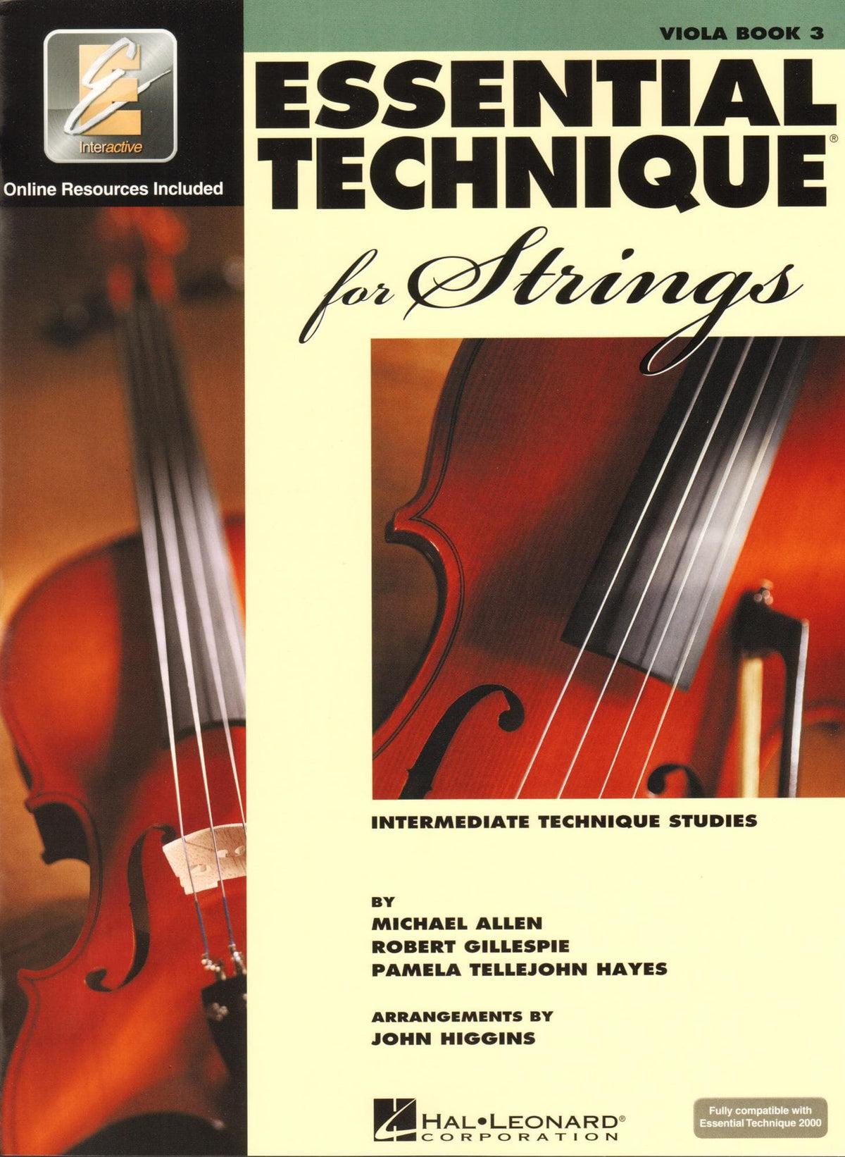 Essential Technique Interactive (formerly 2000) for Strings - Viola Book 3 - by Allen/Gillespie/Hayes - Hal Leonard Publication
