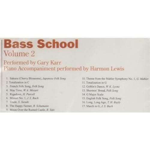 Suzuki Bass School CD, Volume 2, Performed by Karr