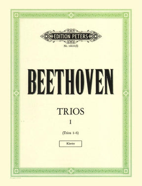 Beethoven, Ludwig - 11 Celebrated Piano Trios Volume 1 for Violin, Cello and Piano - Arranged by Herrmann-Grummer - Peters Edition