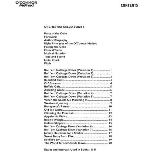 O'Connor Method for Orchestra Book I - Cello Part