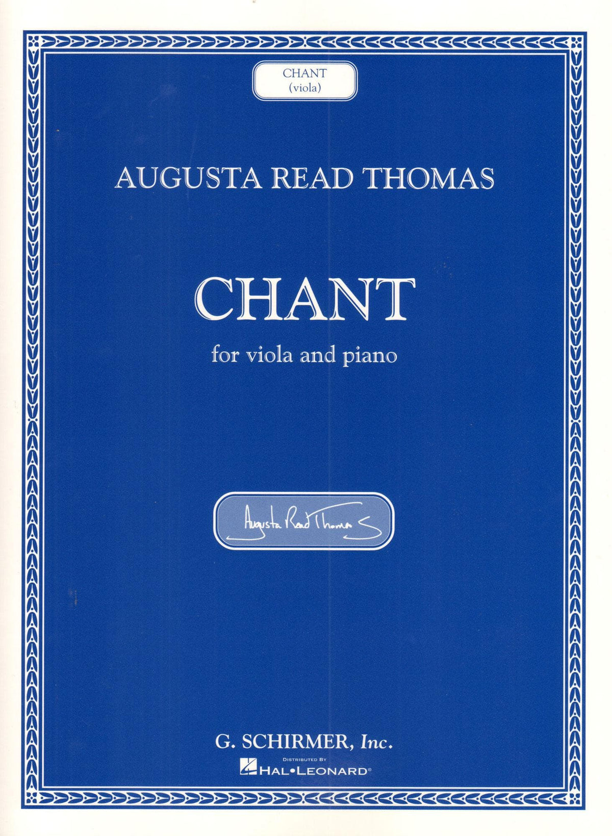 Thomas-Chant for Viola & Piano/Schirmer