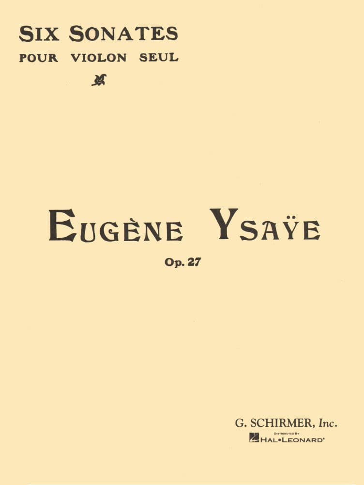 Ysaye Six Sonatas Op. 27 Sheet Music