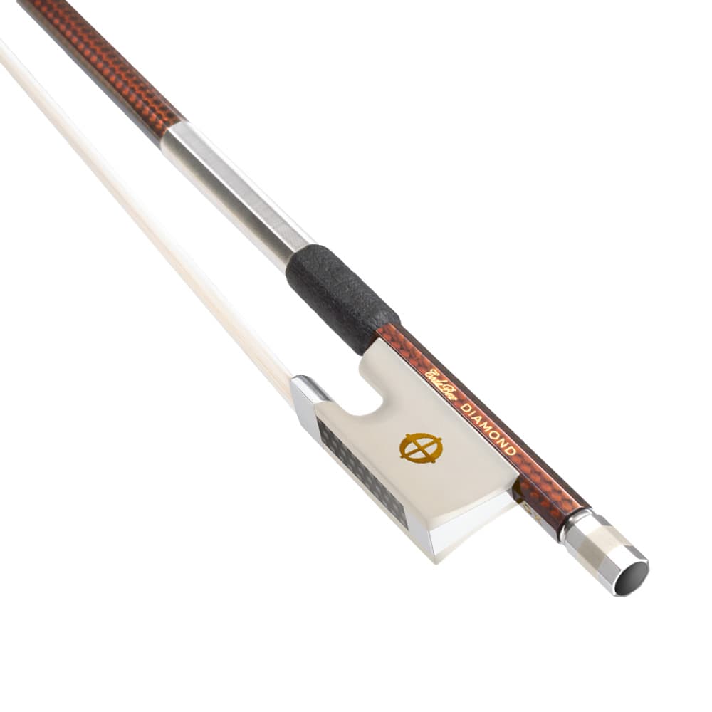 CodaBow Diamond GX Violin Bow, Alabaster Frog