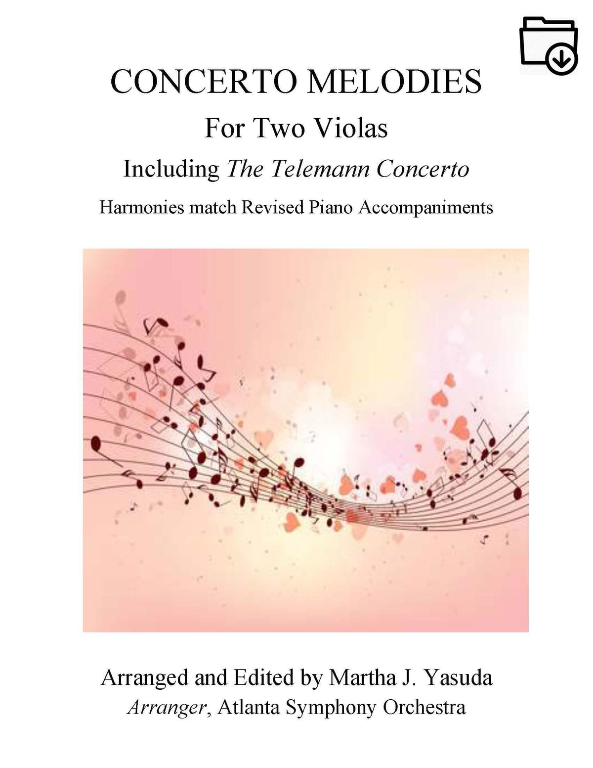 Yasuda, Martha - Concerto Melodies for Two Violas - Digital Download