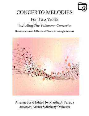Yasuda, Martha - Concerto Melodies for Two Violas - Digital Download