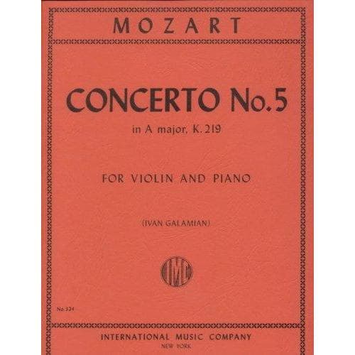 Mozart Violin Concerto No. 5 未開封　レア　美品 Mozart Violin Concerto Sheet Music - Solo Scores