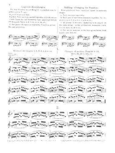 Sevcik, Otakar - Shifting the Position & Preparatory Scale Studies, Op 8 - Violin - published by G Schirmer